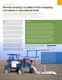 Cover page: Remote sensing is a viable tool for mapping soil salinity in agricultural lands