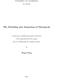 Cover page: The Modeling and Animation of Myriapoda