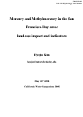 Cover page: Mercury and Methylmercury in the San Francisco Bay area: land-use impact and indicators