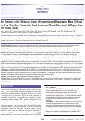Cover page: Are Patients with Childhood Onset of Insomnia and Depression More Difficult to Treat Than Are Those with Adult Onsets of These Disorders? A Report from the TRIAD Study.