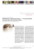 Cover page: Medicalization and Demedicalization — A Gravely Disabled Homeless Man with Psychiatric Illness