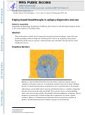 Cover page: Edging toward breakthroughs in epilepsy diagnostics and care
