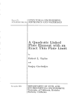 Cover page: A quadratic linked plate element with an exact thin plate limit