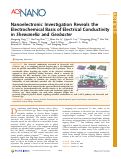 Cover page: Nanoelectronic Investigation Reveals the Electrochemical Basis of Electrical Conductivity in Shewanella and Geobacter