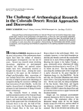 Cover page: The Challenge of Archaeological Research in the Colorado Desert: Recent Approaches and Discoveries