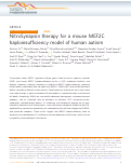 Cover page: NitroSynapsin therapy for a mouse MEF2C haploinsufficiency model of human autism