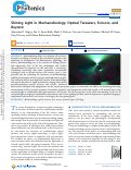 Cover page: Shining Light in Mechanobiology: Optical Tweezers, Scissors, and Beyond