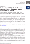 Cover page: Eldelumab [Anti-IP-10] Induction Therapy for Ulcerative Colitis: A Randomised, Placebo-Controlled, Phase 2b Study