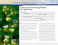 Cover page: Livestock-Poisoning Plants of California