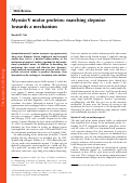 Cover page: Myosin V motor proteins