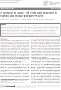 Cover page: A protocol to assess cell cycle and apoptosis in human and mouse pluripotent cells