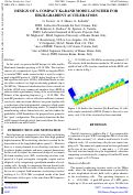 Cover page: Design of a compact Ka-Band Mode Launcher for High-gradient Accelerators