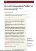 Cover page: Effect of Vaginal Mesh Hysteropexy Versus Vaginal Hysterectomy With Uterosacral Ligament Suspension on Treatment Failure in Women With Uterovaginal Prolapse: A Randomized Clinical Trial