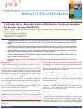 Cover page: California Study of Ablation for Atrial Fibrillation:Re-hospitalization for Cardiac Events (CAABL-CE).