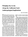Cover page: Changing Sea Levels Along the California Coast: Anthropological Implications