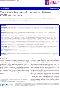 Cover page: The clinical features of the overlap between COPD and asthma