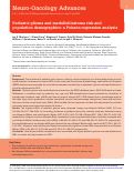 Cover page: Pediatric glioma and medulloblastoma risk and population demographics: a Poisson regression analysis