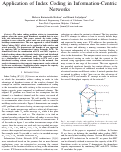 Cover page: Application of Index Coding in Information-Centric Networks