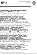Cover page: Cohort Profile: Pregnancy And Childhood Epigenetics (PACE) Consortium