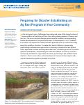 Cover page: Preparing for Disaster: Establishing an Ag Pass Program in Your Community
