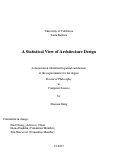Cover page: A Statistical View of Architecture Design
