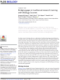 Cover page: Bridging gaps in traditional research training with iBiology Courses.