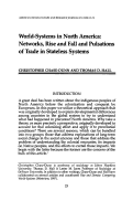 Cover page: World-Systems in North America: Networks, Rise and Fall and Pulsations of Trade in Stateless Systems