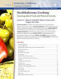 Cover page: Healthalicious Cooking: Learning about Food and Physical Activity: Lesson 4. Make It Colorful: Choose Fruits and Veggies by Color!