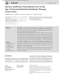 Cover page: Anterior Skull Base Osteoradionecrosis in the Age of Intensity-Modulated Radiation Therapy: A Case Series.