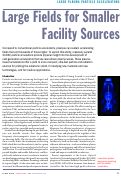 Cover page: Laser Plasma Particle Accelerators: Large Fields for Smaller Facility Sources