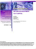 Cover page: Disaggregating the Return on Investment to IT Capital
