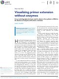 Cover page: Visualizing primer extension without enzymes