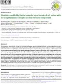 Cover page: Host susceptibility factors render ripe tomato fruit vulnerable to fungal disease despite active immune responses