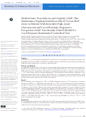 Cover page: Methotrexate, Doxorubicin, and Cisplatin (MAP) Plus Maintenance Pegylated Interferon Alfa-2b Versus MAP Alone in Patients With Resectable High-Grade Osteosarcoma and Good Histologic Response to Preoperative MAP: First Results of the EURAMOS-1 Good Response Randomized Controlled Trial