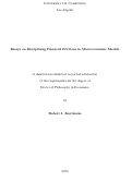 Cover page: Essays on Disciplining Financial Frictions in Macroeconomic Models
