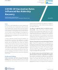 Cover page: COVID-19 Vaccination Rates Influenced Bus Ridership Recovery