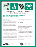Cover page: Metrics and Benchmarks for Energy Efficiency in Laboratories