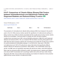 Cover page: 519-P: Comparison of Chronic Kidney Disease Risk Factors between Normoalbuminuric and Albuminuric Patients with Diagnosed Diabetes and Reduced Kidney Function