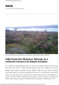 Cover page: Gifts from the Distance: flotsam as acultural resource in island societies