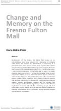 Cover page: Change and Memory on the Fresno Fulton Mall