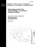 Cover page: Characterizing the Fabric of the Urban Environment: A Case Study of Sacramento, California