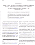Cover page: Putting "context" in context: The effects of body posture and emotion scene on adult categorizations of disgust facial expressions.