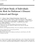 Cover page: A Virtual Cohort Study of Individuals at Genetic Risk for Parkinson’s Disease: Study Protocol and Design