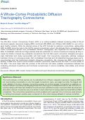 Cover page: A whole-cortex probabilistic diffusion tractography connectome