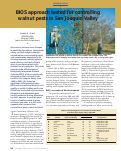 Cover page: BIOS approach tested for controlling walnut pests in San Joaquin Valley