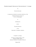 Cover page: Pointwise Ergodic Theorems for Nonconventional L^1 Averages