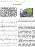 Cover page: 2D LIDAR Aided INS for Vehicle Positioning in Urban Environments