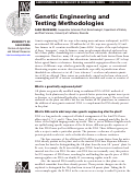 Cover page of Genetic Engineering and Testing Methodologies