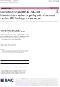 Cover page: Correction: Osimertinib-induced biventricular cardiomyopathy with abnormal cardiac MRI findings: a case report
