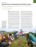 Cover page: Special issue: Community and citizen science